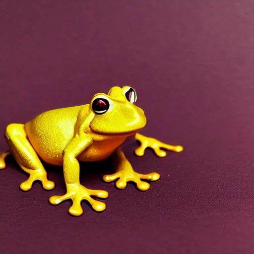 Image similar to photograph of a golden frog - shaped hat