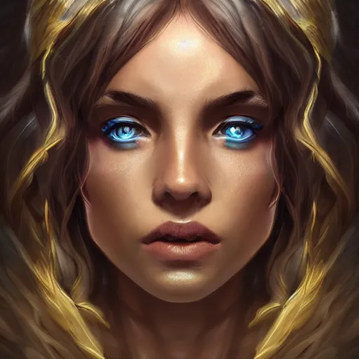 Image similar to highly detailed portrait of a beautiful celestial mage, dramatic light, artstation