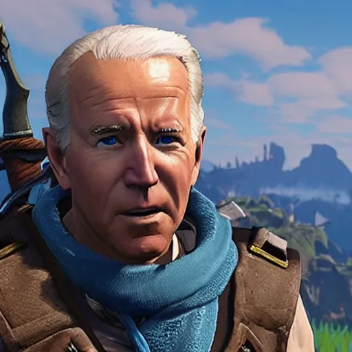 prompthunt: joe biden as a runescape character fighting goblins