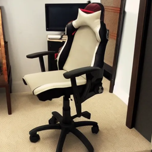 Image similar to gaming chair combined with a toilet