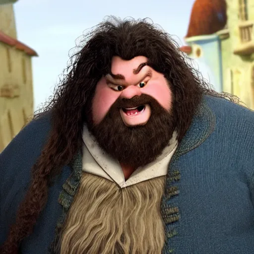 Prompt: Hagrid from Harry Potter as seen in Disney Pixar's Up (2009)