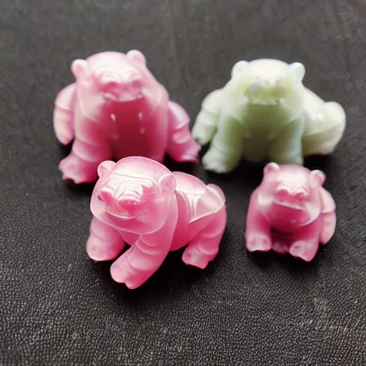 Image similar to tardigrade gummies, realistic