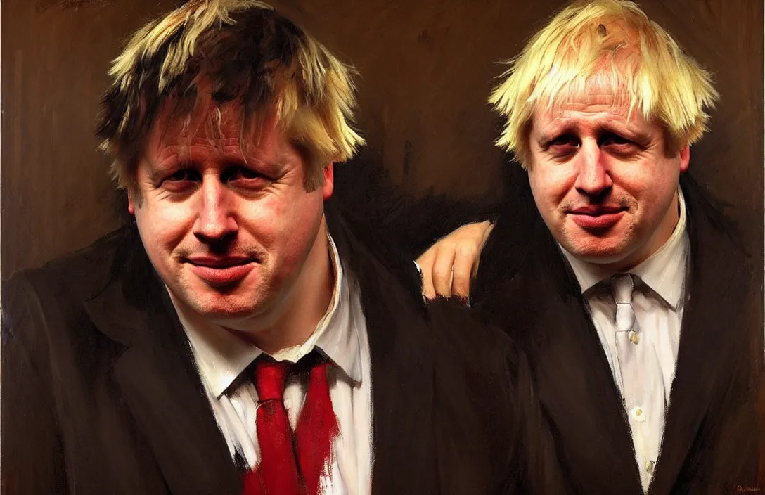 Prompt: portrait of boris johnson!!!!!!!!!!!!!!!!!!!!!!!!!!!, detailed face, detailed painting,, epic lighting, by ilya repin, phil hale and kent williams