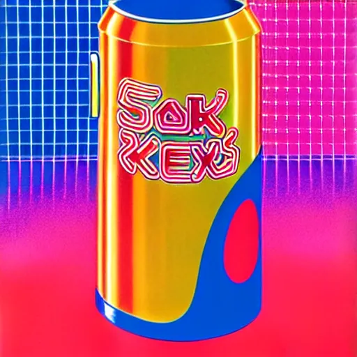 Image similar to soda can by shusei nagaoka, kaws, david rudnick, airbrush on canvas, pastell colours, cell shaded, 8 k