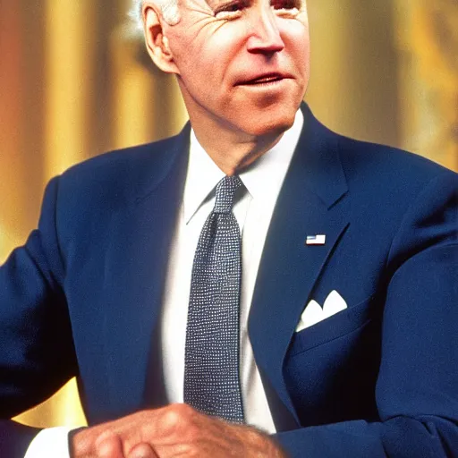 Prompt: joe biden cast as alf, still from the show alf, 8 k, high detail,