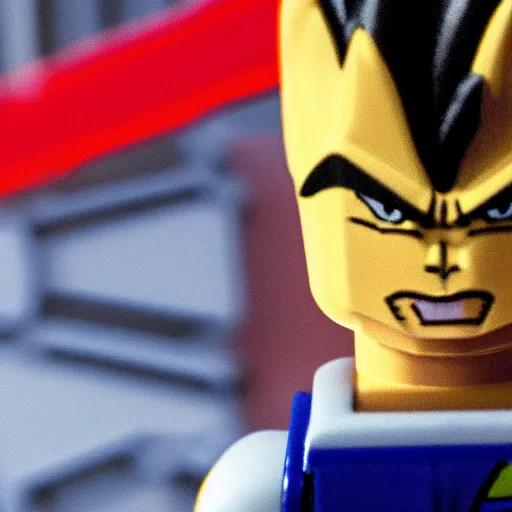 Image similar to a 3 d render of a vegeta lego, 4 k