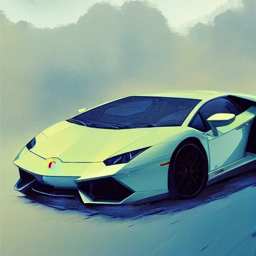 Image similar to lamborghini official fanart behance hd artstation by jesper ejsing, by rhads, makoto shinkai and lois van baarle, ilya kuvshinov, ossdraws, by feng zhu and loish and laurie greasley, victo ngai, andreas rocha, john harris