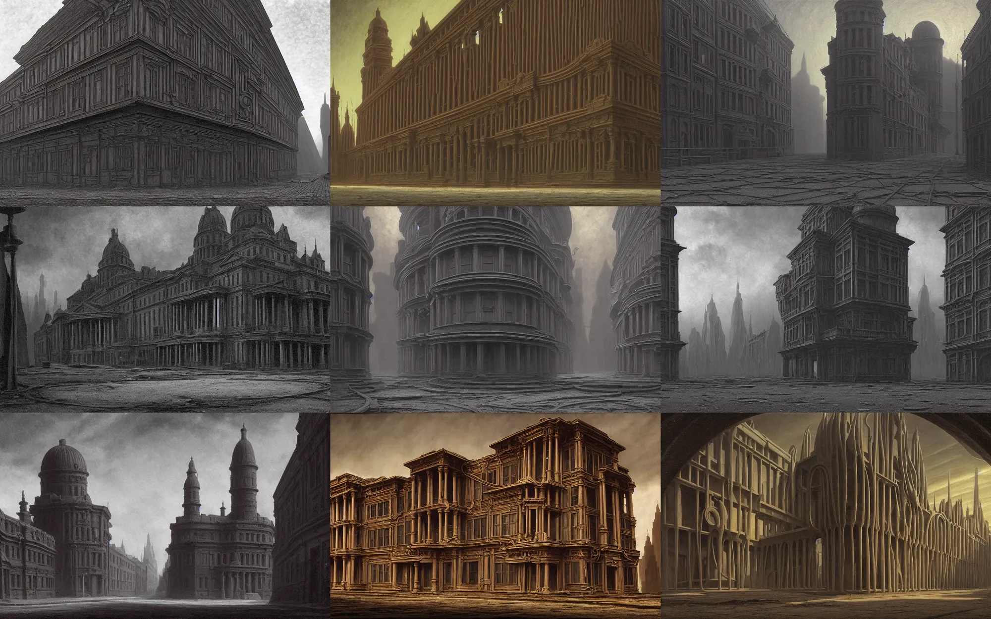 Prompt: detailed!! by carl gustav carus!!, abandoned escherian impossible non - euclidian city, twisting winding impossible mc echer architecture, the city that never was, masterpiece 8 k resolution, neon, smooth, sharp focus, 3 5 mm film