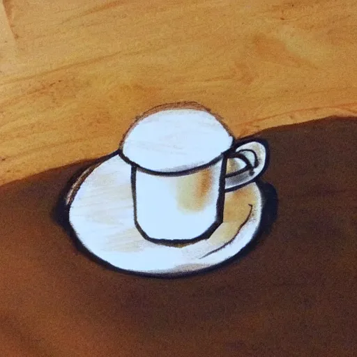 Image similar to photoof hart coffee late art made by wolverine