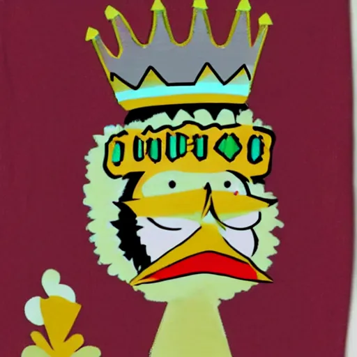 Image similar to king chicken with a crown