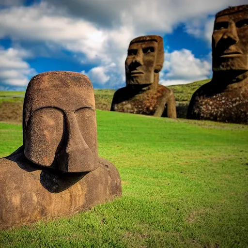 Moyai Dance Sticker - Moyai Dance Easter Island Statue - Discover