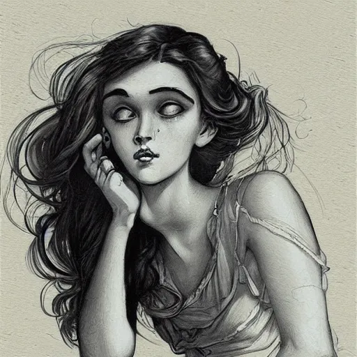 Image similar to a beautiful portrait in the style of charles dana gibson and in the style of peter mohrbacher.