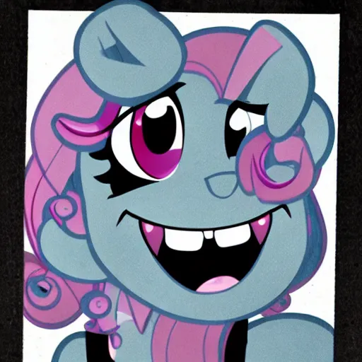 Image similar to vintage photo of pinkie pie