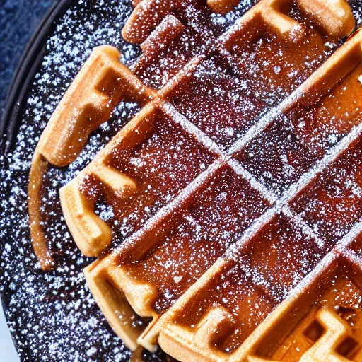 Prompt: a perfect waffle covered in ants, 8 k resolution photo