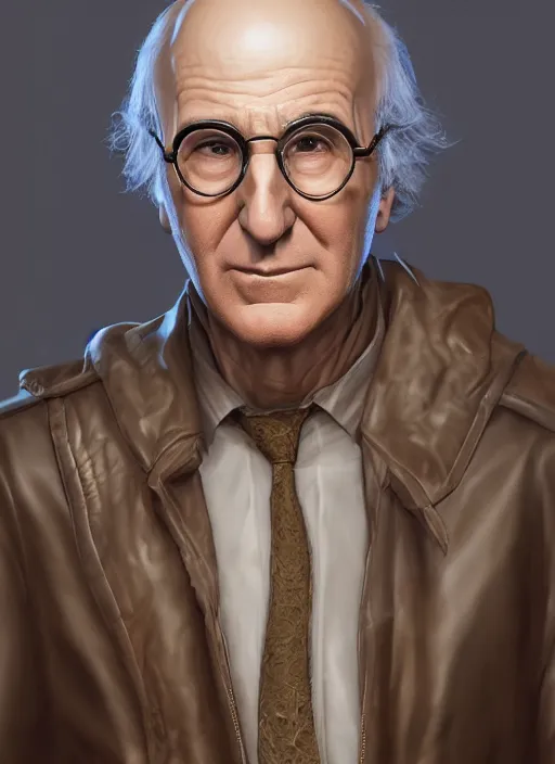 Image similar to an epic fantasy comic book style portrait painting of Larry David, unreal 5, DAZ, hyper realistic, octane render, dynamic lighting