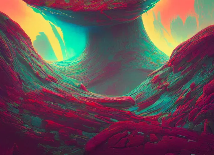 Prompt: A psychedelic dusty iron ring , vibrant color scheme, highly detailed, in the style of romanticism, cinematic, artstation, Moebius, Greg rutkowski