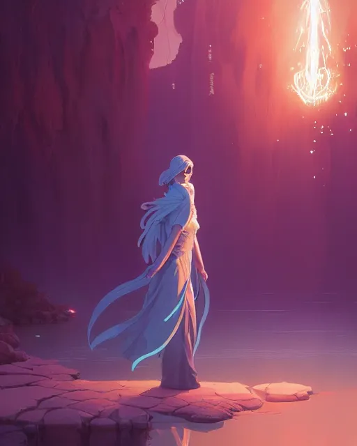 Image similar to mage casting a water spell, highly detailed vfx portrait, unreal engine, greg rutkowski, loish, rhads, beeple, makoto shinkai and lois van baarle, ilya kuvshinov, rossdraws, tom bagshaw, alphonse mucha, global illumination, detailed and intricate environment