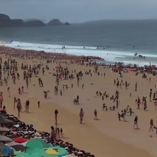 Prompt: harry potter in Copacabana beach 4k