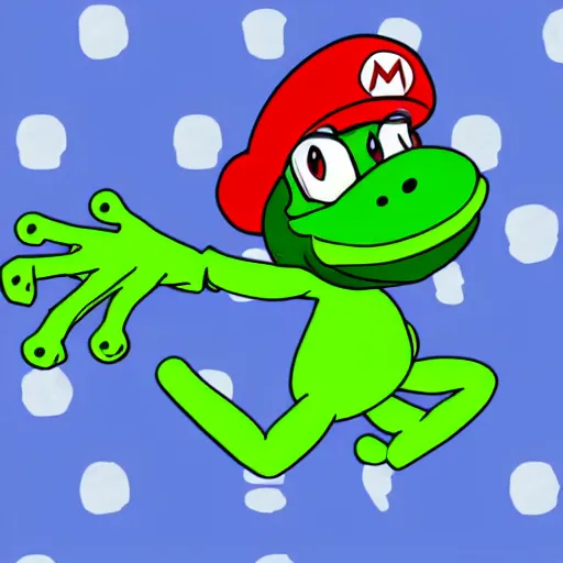 Image similar to frog mario