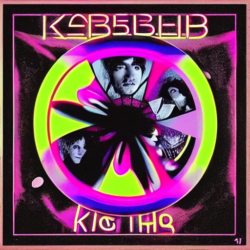 Image similar to kasabian album from the future neon