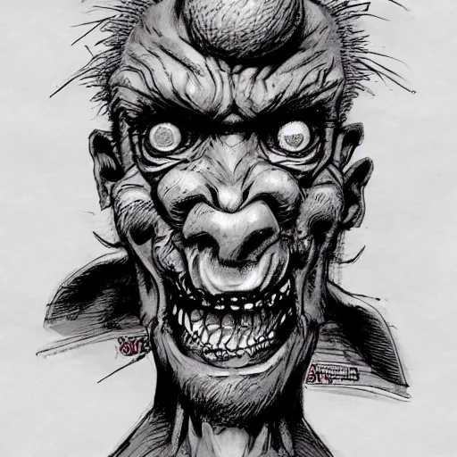 Image similar to a grotesque, horrid abomination by Kim Jung gi