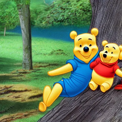 Image similar to winnie pooh in voyager