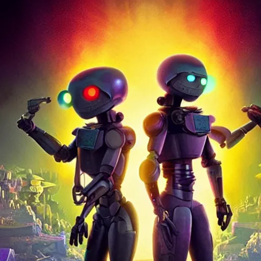 Image similar to love, death and robots