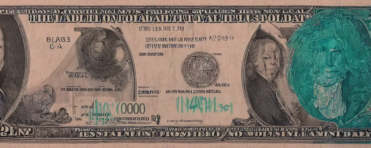 Image similar to 1 dollar with face Donad Tramp