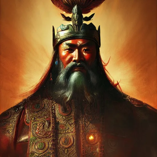 Image similar to guan yu, high detail, dramatic light, digital art, painted by seb mckinnon, painted by greg rutkowski, trending on artstation