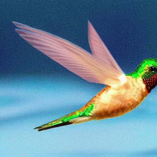 Prompt: icy submerged hummingbird transparendigitalart leaked aquatic noticing