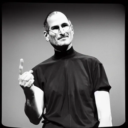 Prompt: steve jobs old fashioned photograph