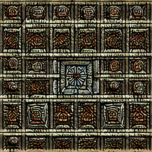 Prompt: hand painted dungeon texture with perfect details, symmetry, digital art