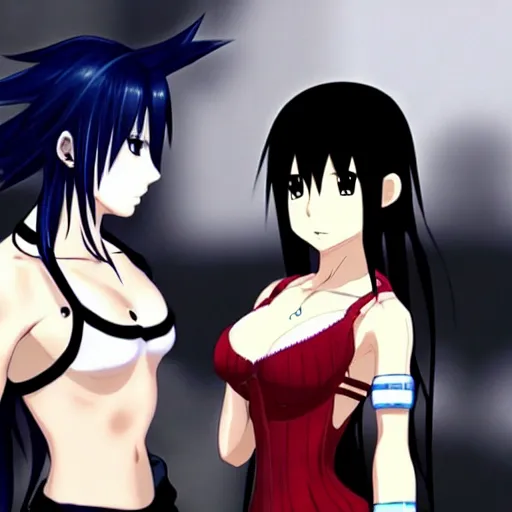 Prompt: beautiful anime with tifa lockhart