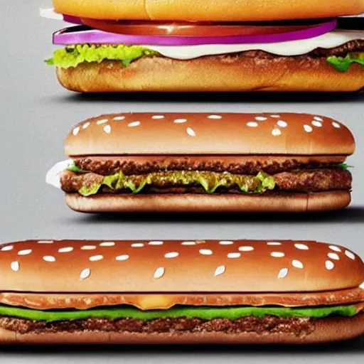 Prompt: the new hamburger from mcdonalds, ad photo