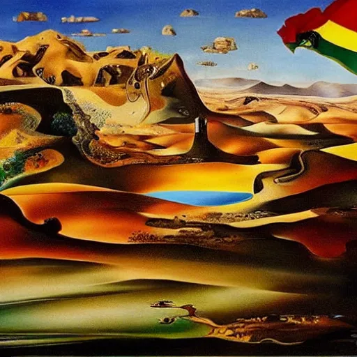 Image similar to kurdistan painted by salvador dali, highly detailed, insanely intricate, award winning art, trending on artstation