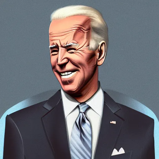 Image similar to joe biden smoking a rolled marijuana joint, amazing detail, realistic digital art, artstation