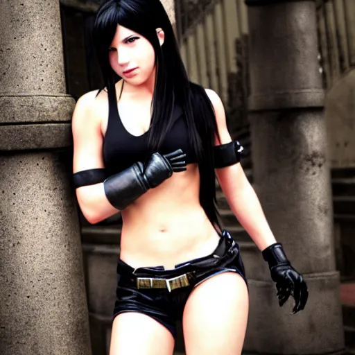 Image similar to tifa lockhart by mingchen shen