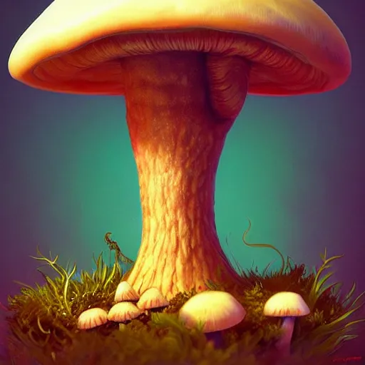 Prompt: mushroom pokemon:: by beeple and James Gilleard and Justin Gerard :: ornate, dynamic, particulate, intricate, elegant, highly detailed, centered, artstation, smooth, sharp focus, photoreal octane render, 3d