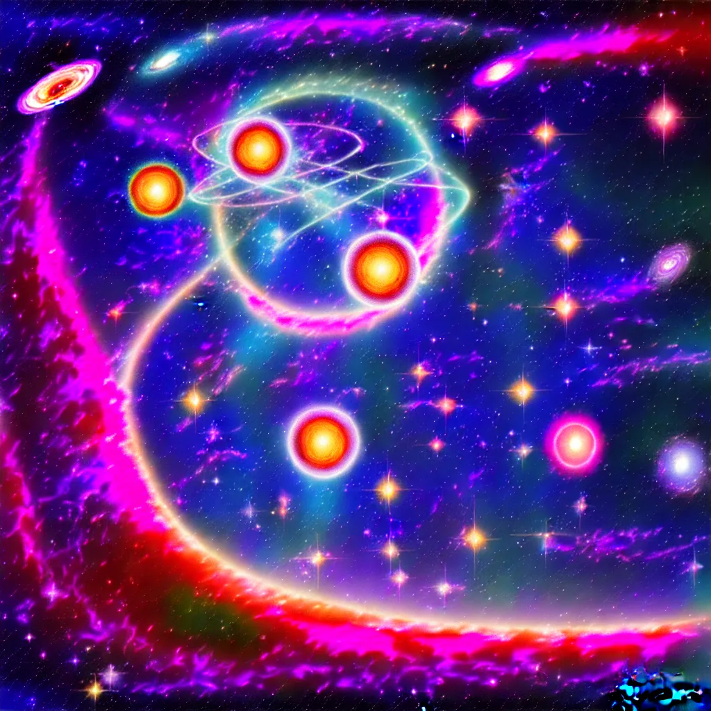 Image similar to harmony of the universe, digital art