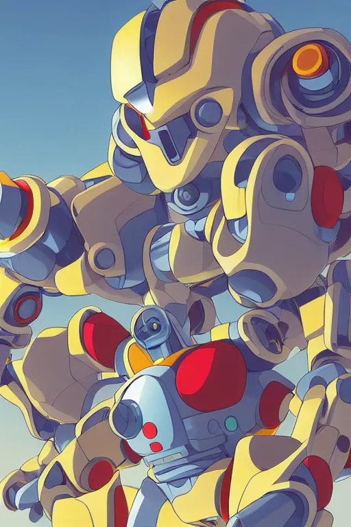 Image similar to metabots medabots medarotto medarot robot minimalist comics, behance hd by jesper ejsing, by rhads, makoto shinkai and lois van baarle, ilya kuvshinov, rossdraws global illumination ray tracing hdr radiating a glowing aura