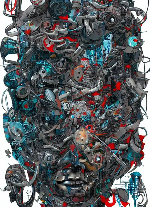 Image similar to cyborg by James Jean