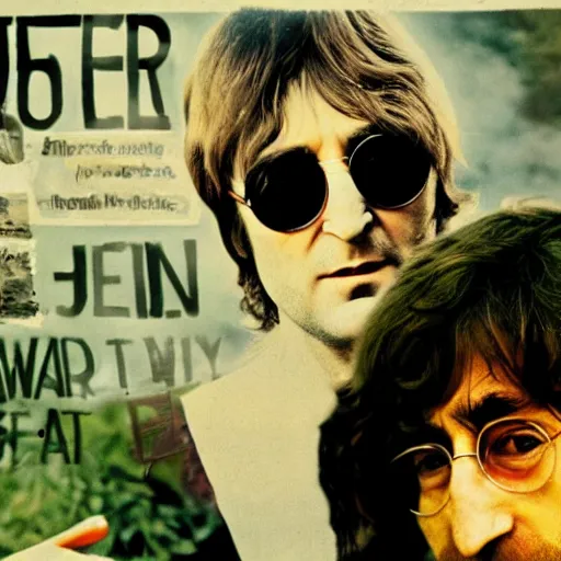 Prompt: john lennon ecoterrorist