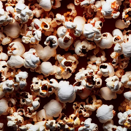 Prompt: abstract 3d popcorn by james jean and Jason Chan, rendering, redshift, octane