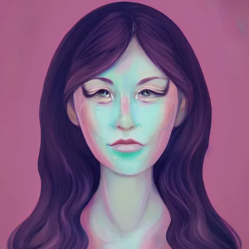 Image similar to face portrait of a woman inspired by lois van baarle, honeycomb on face