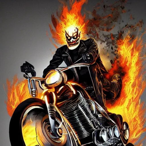 Prompt: ghost rider. Photorealistic.