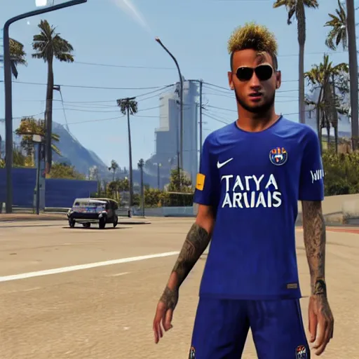 Image similar to neymar in gta v