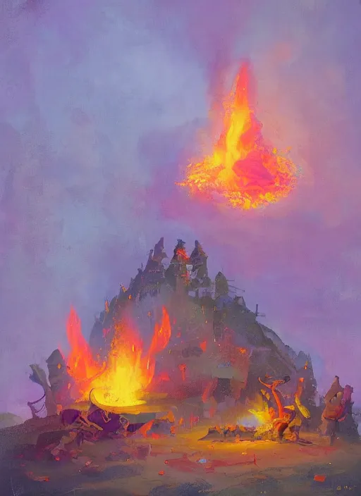 Image similar to camp fire by paul lehr