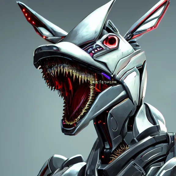 Image similar to close up mawshot of a perfect cute elegant beautiful stunning anthropomorphic hot female robot mecha dragon, with sleek silver metal armor, glowing OLED visor, looking the camera, open dragon maw being highly detailed and living, pov looking into the maw, food pov, micro pov, vore, digital art, pov furry art, anthro art, furry, warframe art, high quality, 8k 3D realistic, dragon mawshot art, maw art, macro art, micro art, dragon art, Furaffinity, Deviantart, Eka's Portal, G6