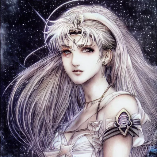 Image similar to portrait of Sailor Moon by Luis Royo