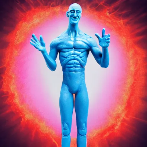 Image similar to Dr Manhattan as a Muppet